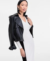 I.n.c. International Concepts Women's Contrast Panel Sweater Dress, Macy's Exclusive