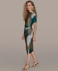 Donna Karan New York Women's Boat Neck Dress