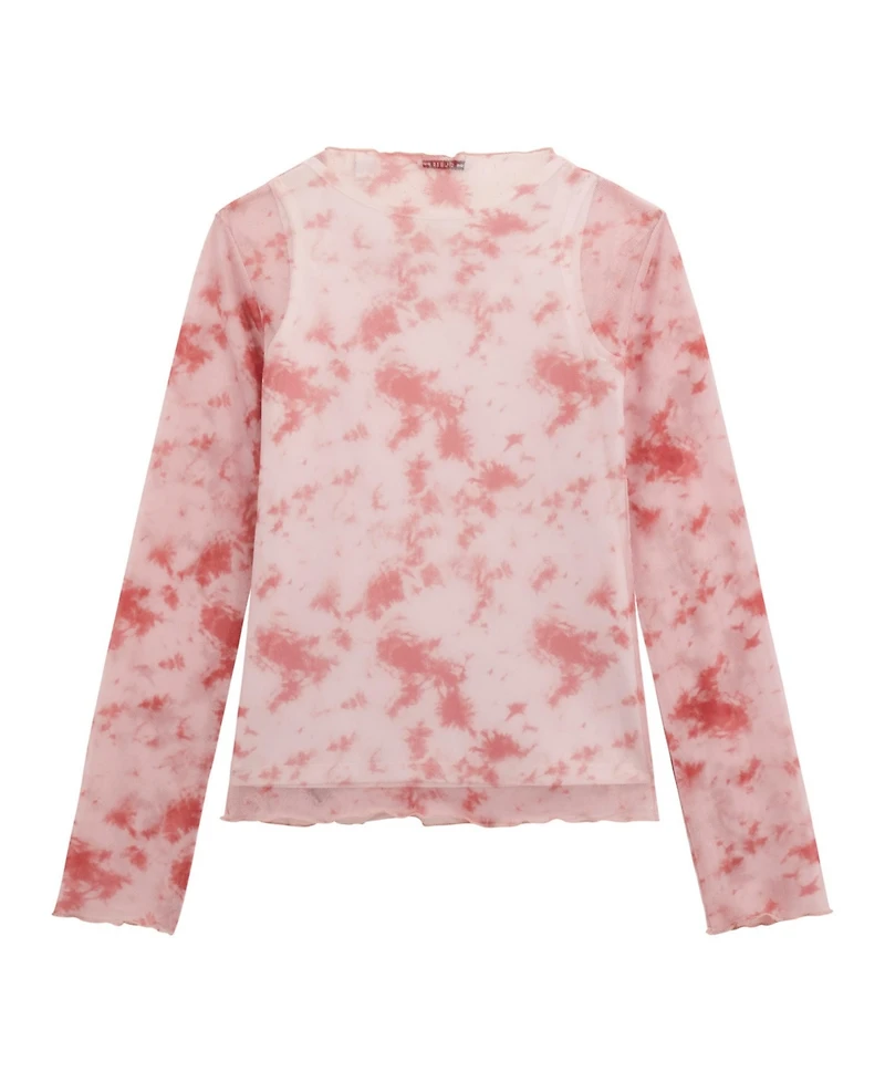 Guess Big Girls Printed Long Sleeve Top
