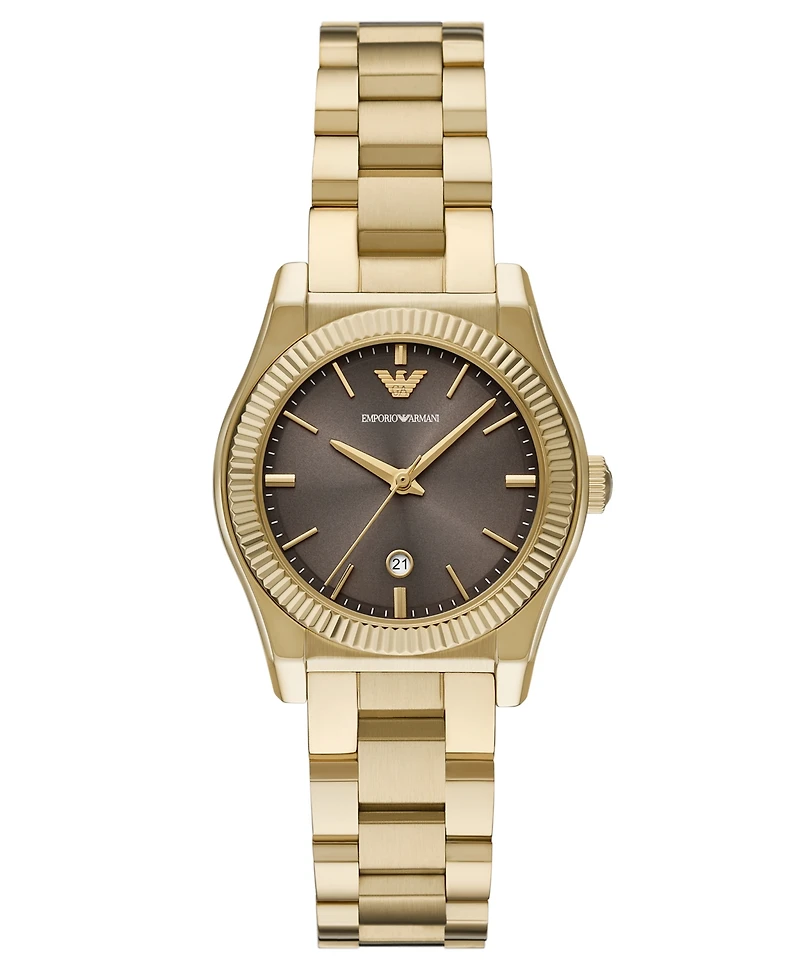 Emporio Armani Women's Gold-Tone Stainless Steel Bracelet Watch 32mm
