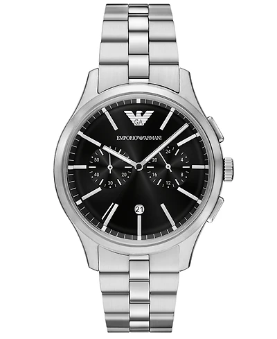Emporio Armani Men's Chronograph Stainless Steel Bracelet Watch 42mm