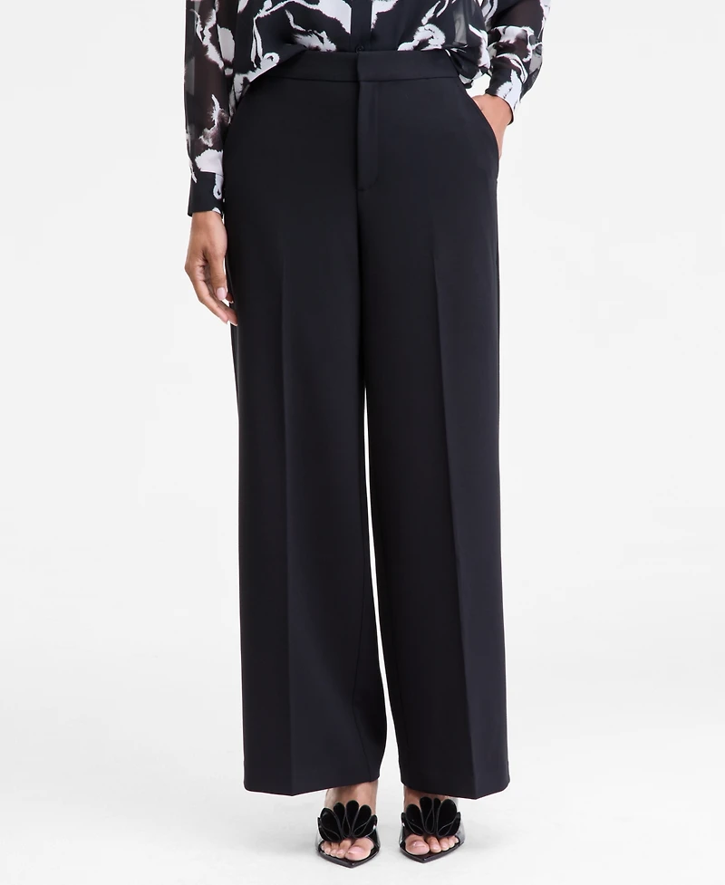 I.n.c. International Concepts Women's High-Rise Straight-Leg Trousers, Macy's Exclusive