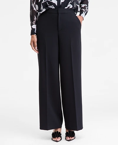 I.n.c. International Concepts Women's High-Rise Straight-Leg Trousers, Macy's Exclusive