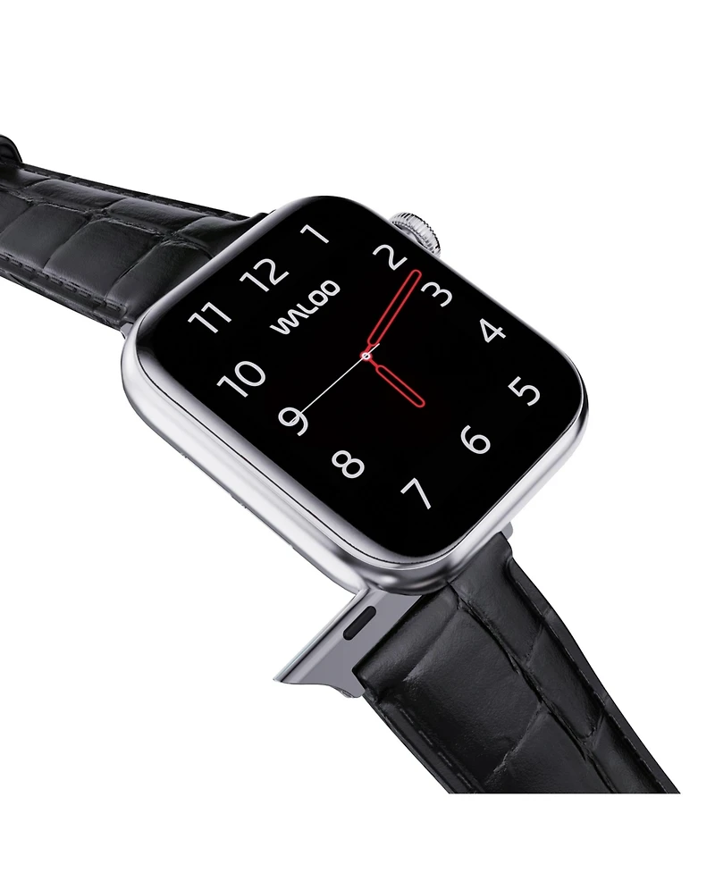 Waloo Crocodile Texture Leather Replacement Band for Apple Watch