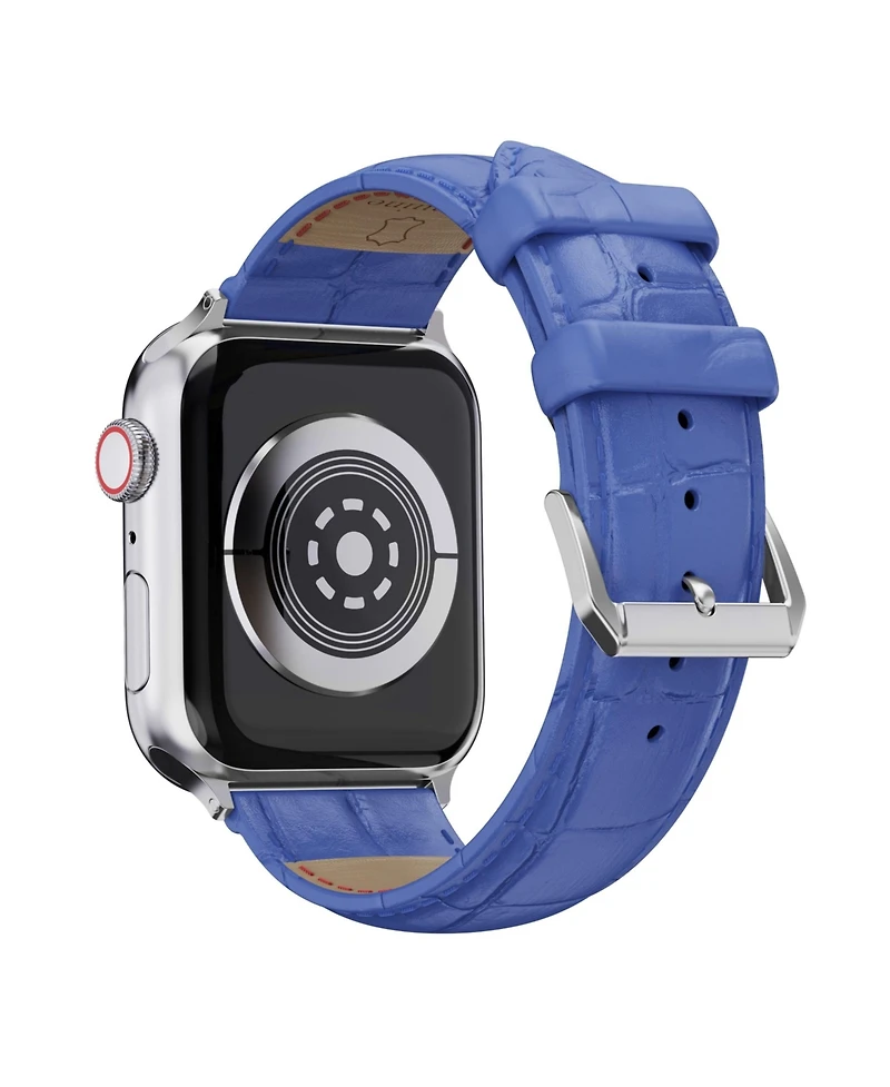 Waloo Crocodile Texture Leather Replacement Band for Apple Watch