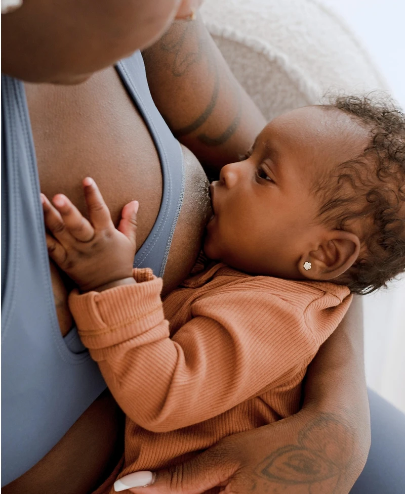 Axk Women's Cross Body Nursing Bra With Easy-Release Breastfeeding Clips and One-Shoulder Design