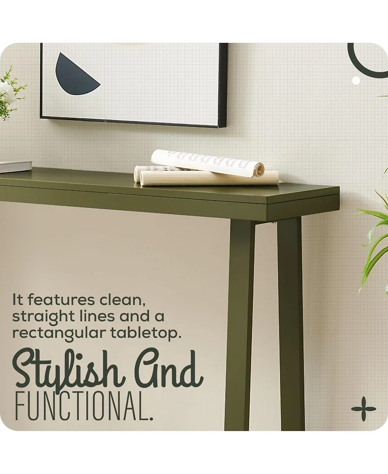 Kings Brand Furniture Claude Narrow Console Table Perfect for Sofa Table, Entryway Hallway, Living Room
