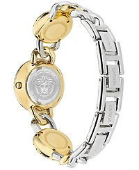 Versace Women's Swiss La Greca Stud Icon Two-Tone Link Bracelet Watch 28mm