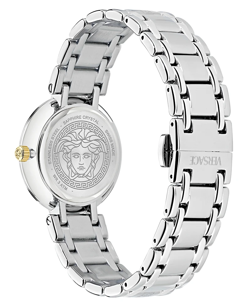 Versace Women's Swiss Antlia Stainless Steel Bracelet Watch 34mm