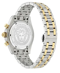 Versace Men's Swiss Chronograph Fornax Two-Tone Bracelet Watch 43mm