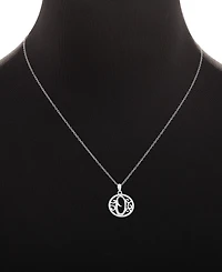 Giani Bernini Cubic Zirconia Filigree Initial O Monogram 18" Pendant Necklace in Sterling Silver, Macy's Exclusive