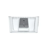 iDesign Large Wall-Mounted Open-Front Bin/Bracket, Set of 2, Clear, Made in Usa