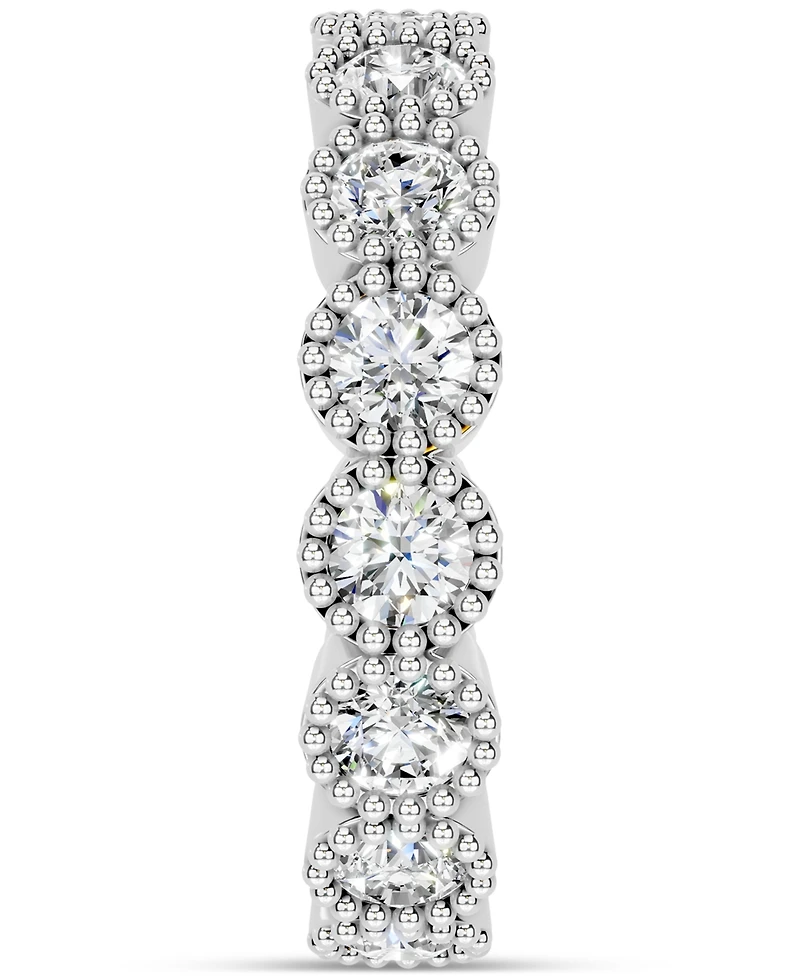 Diamond Milgrain Frame Eternity Band (2 ct. t.w.) Platinum or 14k Gold