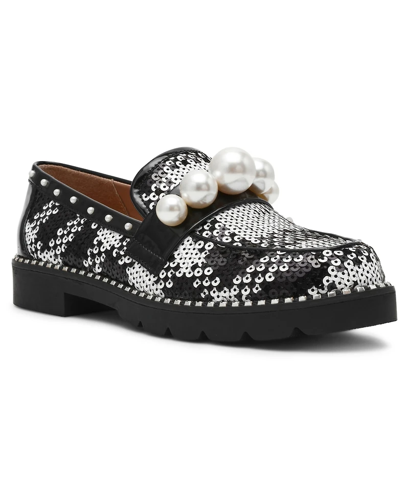 Betsey Johnson Women's Harloe Embellished Low Heel Loafers