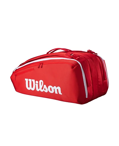 Wilson Super Tour Red 15-Pack Tennis Bag - Red