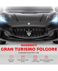 Qaba Maserati Gran Turismo Licensed 12V Kids Electric Car,