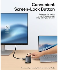 Baseus Docking Station Dual Monitor,10Gbps 10 in 1 Docking Station with 2 Hdmi Single 4K120Hz, Dual 4K 60Hz,10Gbps Usb C and Usb A