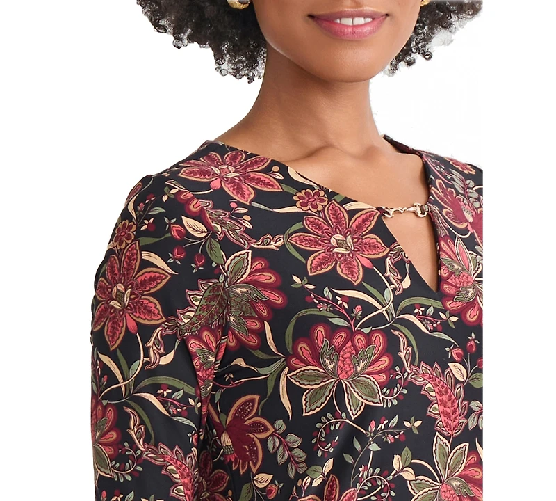Jones New York Women's 3/4-Sleeve Knit Top