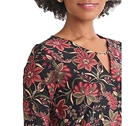 Jones New York Women's 3/4-Sleeve Knit Top