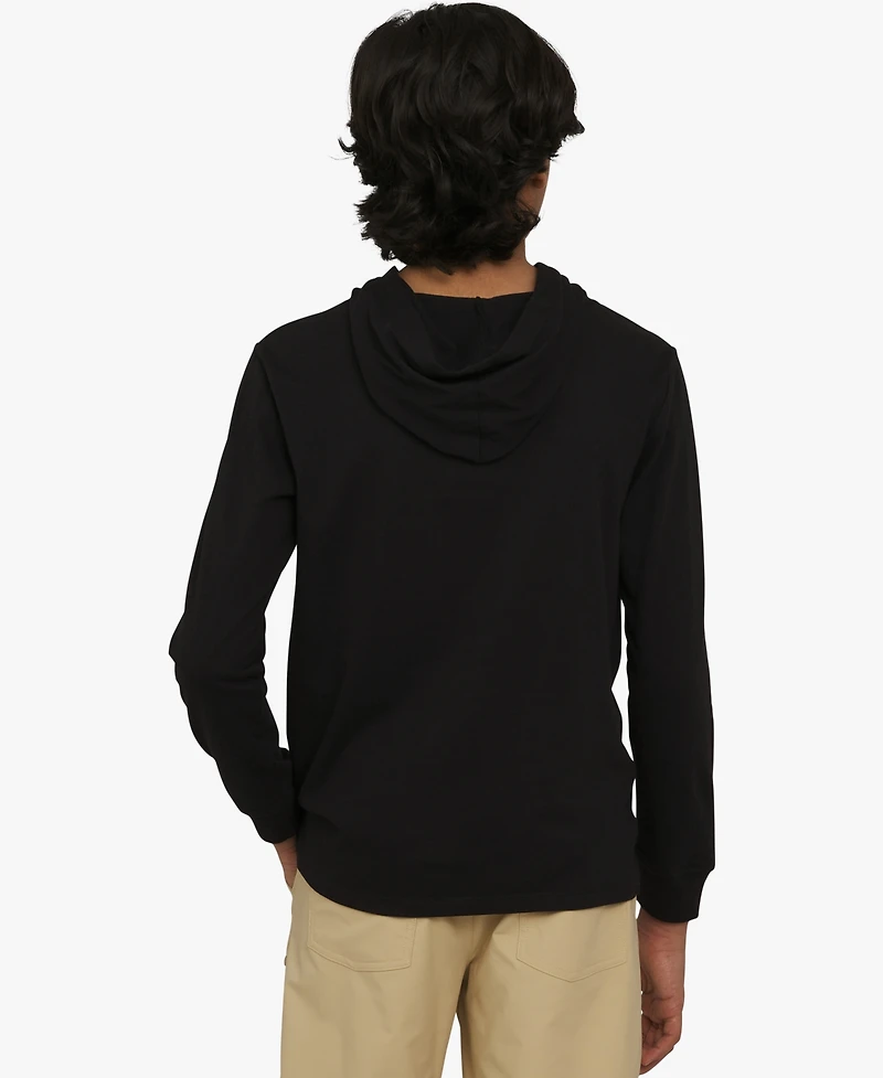 Champion Big Boys Signature Logo Long-Sleeve Hooded T-Shirt