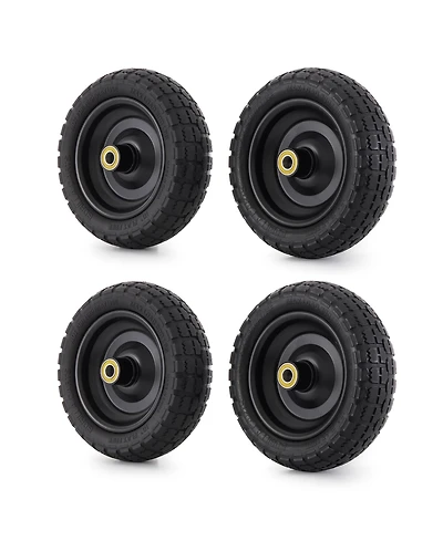Gorilla Carts Gct-10NF 10 Inch No Flat Replacement Tire for Utility Cart, 4 Pack
