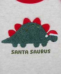 Baby Essentials Boys 4-Piece Santa Saurus Layette Set