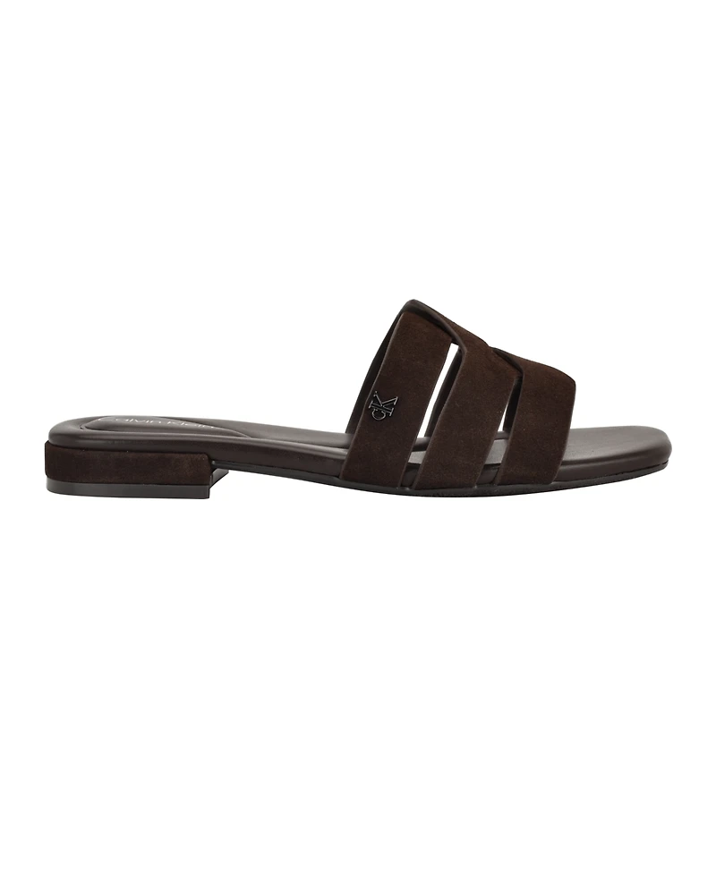 Calvin Klein Women's Tisha Slip-On Flat Sandals