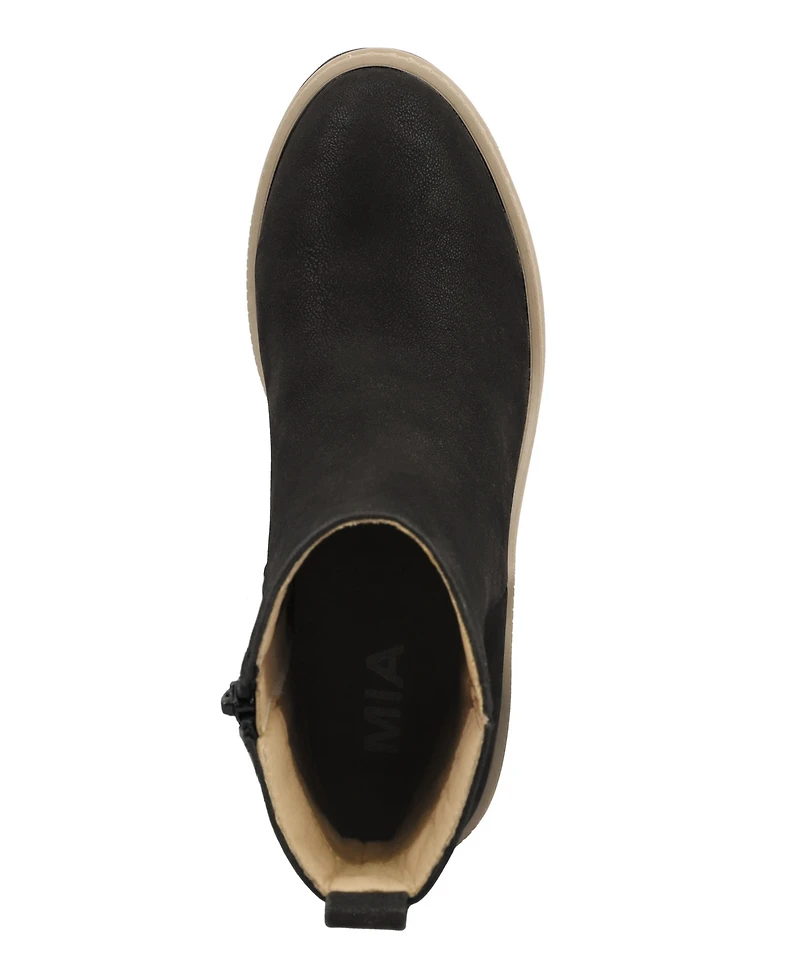 Mia Women's Phinly Block Heel Ankle Booties
