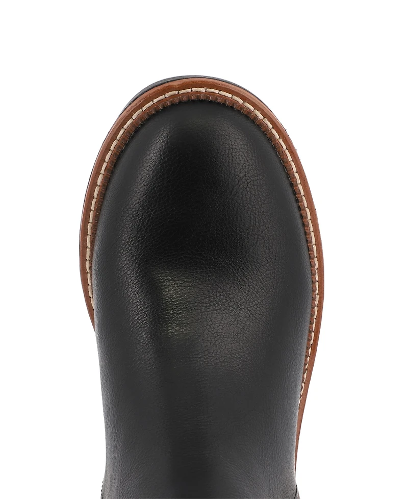 Mia Women's Paula Chelsea Stacked Heel Booties