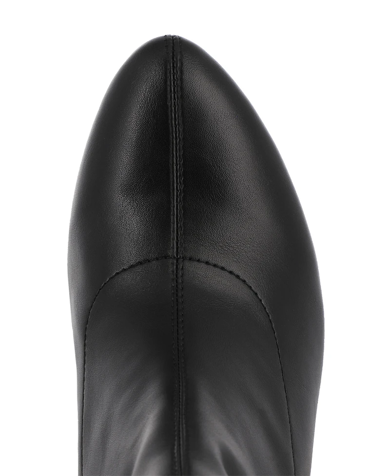 Mia Women's Thiva Block Heel Pointed Toe Dress Booties