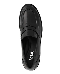 Mia Women's Yoani Round Toe Lug Sole Loafers
