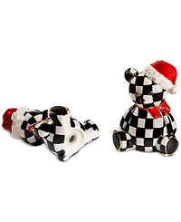 MacKenzie-Childs Courtly Santa Bear Salt & Pepper Set