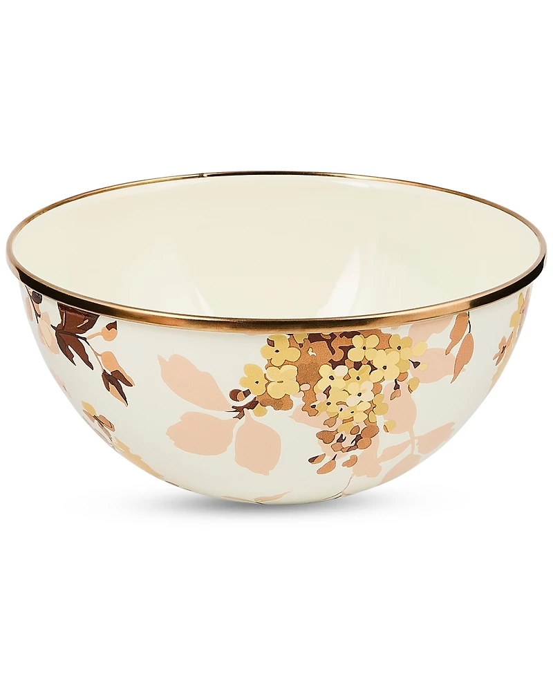 MacKenzie-Childs Wild Rose White Small Everyday Bowl, 40-oz.