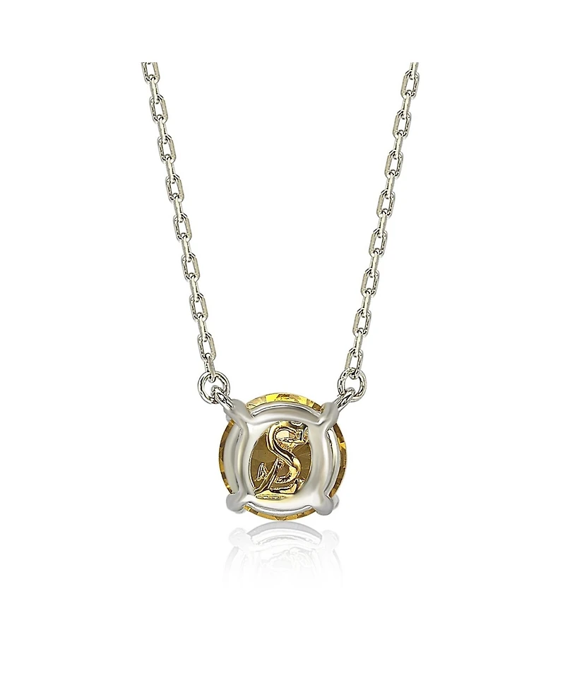 Suzy Levian New York Suzy Levian Sterling Silver Sapphire Solitaire Necklace
