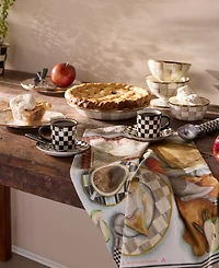 MacKenzie-Childs Courtly Check Espresso Cup & Saucer, Service for 2