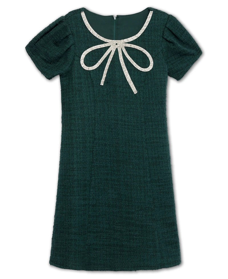 Speechless Big Girls Knee Length Round Neck Short Sleeve Dress