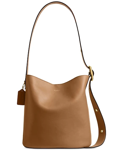 Coach Bleecker Medium Leather Bucket Bag