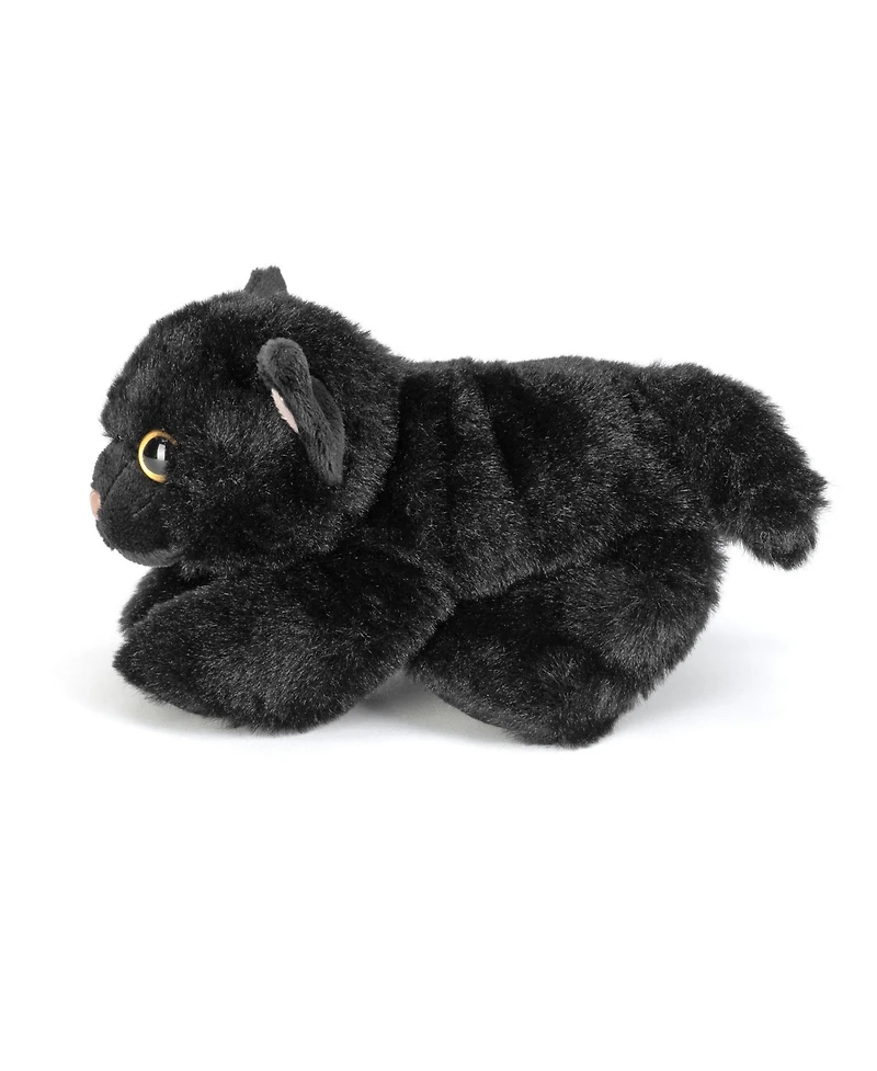 Wild Republic Hug'ems Black Cat Stuffed Animal, 7 Inches