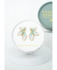 Starfish Project Flourish Mint Leaf Earrings