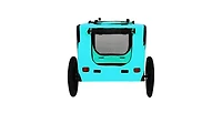 Light Blue Pet Bike Dog Cart for Bicycle Suitable for Small and Medium Pets Folding Cart Frame Quick Release Wheel Internal Leash