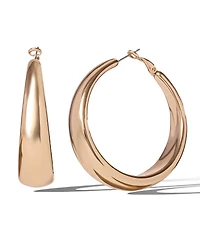 Jessica Simpson Polished Chunky Gold-Tone Hoop Earrings