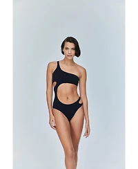 Jendue Women's ocean-cutout-swimsuit