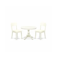 East West Furniture 3 Piece Kitchen Set