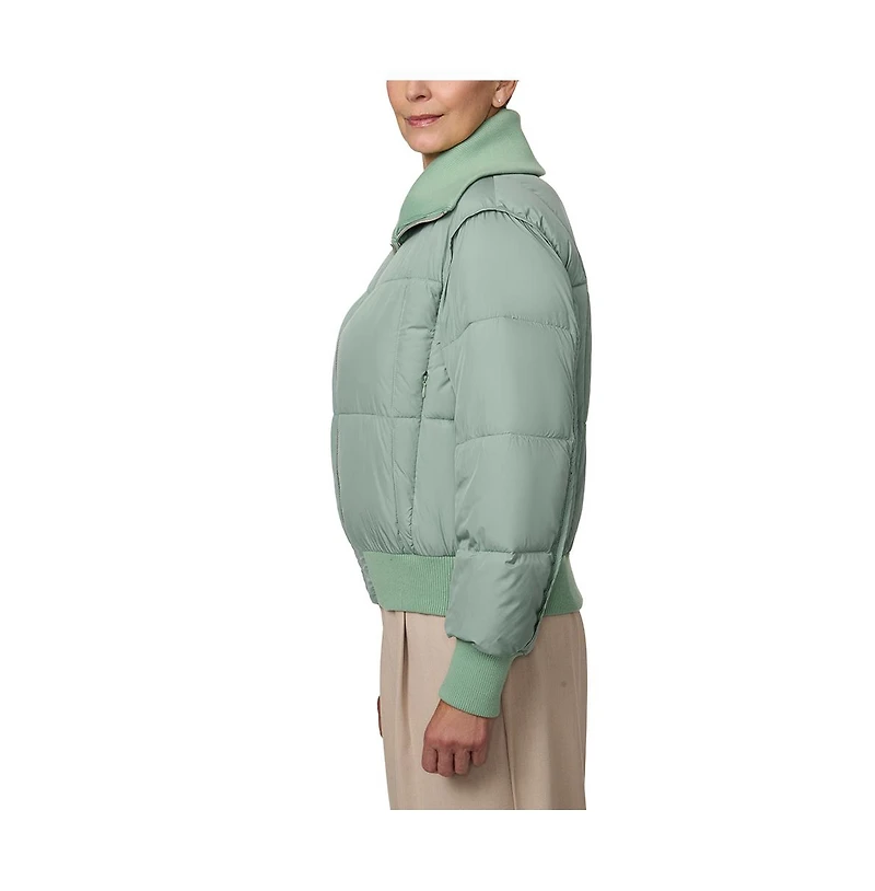 Bernardo Women's Bomber with Rib Knit Trim