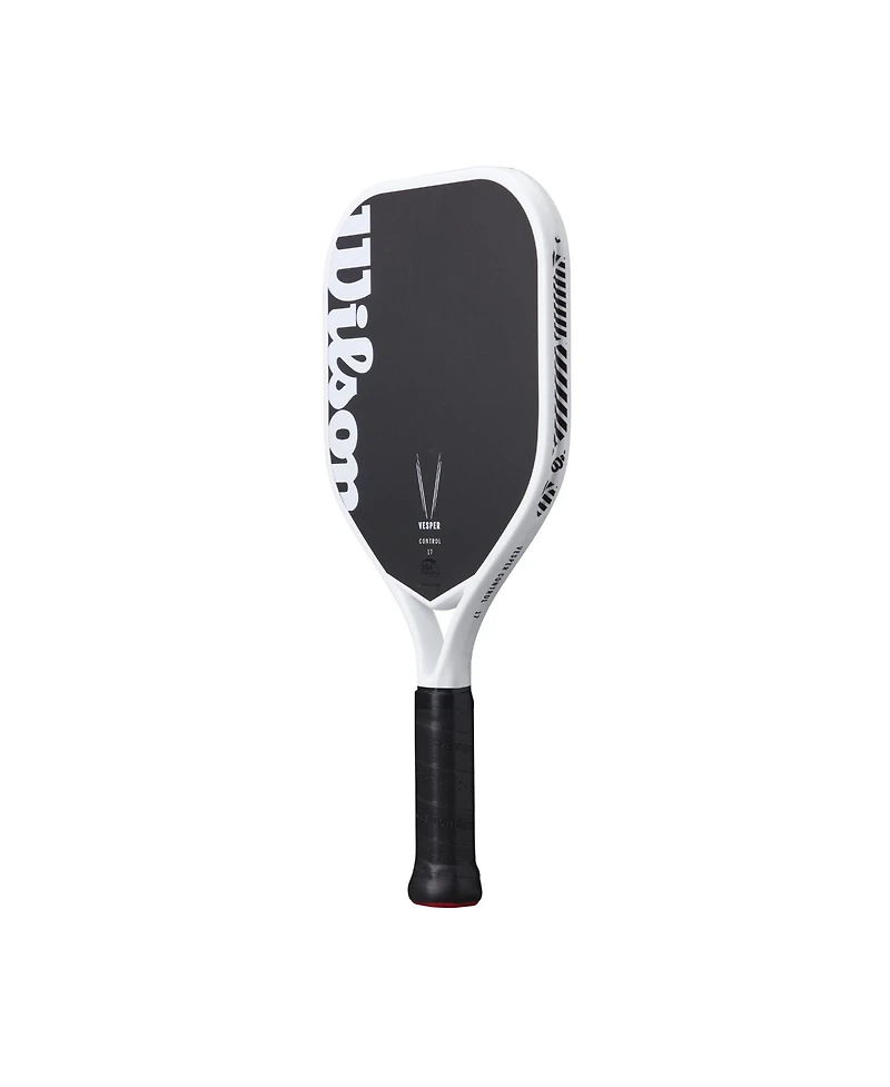 Wilson Vesper Control 17 Pickleball Paddle - White/Black / 4 1/8 / 8.1 Oz
