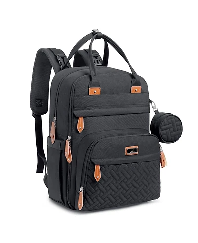 BabbleRoo Diaper Bag Backpack for Stylish Parents Spacious Baby Versatile Camo Blue