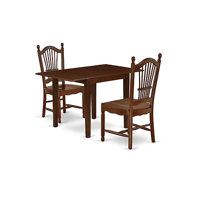 East West Furniture Dining Room Set Mahogany