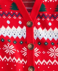 Holiday Lane Women's Fair Isle Cardigan, Macy's Exclusive
