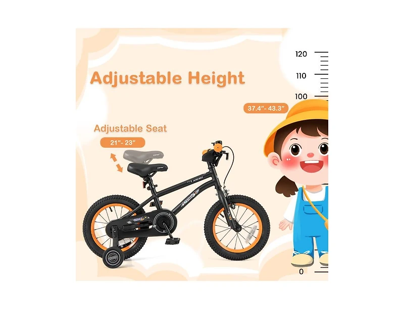 Akiudex Kids Bike with Adjustable Seat, Hand & Coaster Brake