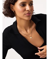 Ana Luisa Coin Necklace Set - Willow Silver